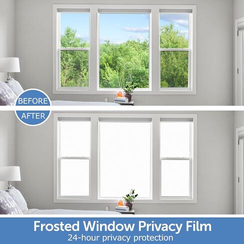 HIDBEA One Way Privacy Window Film, Daytime Privacy Sun Blocking Anti UV Reflective Window Film Heat Control Static Cling Window Tint Film for Home and Office, Silver, 41.3 x 78.7 Inch in Saudi Arabia