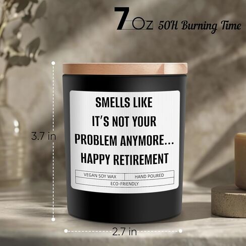 Retirement Gift for Woman - Retired Gifts for Men Women - Funny Retirement Candle Gifts for Mom, Boss, Leader, Coworker, Friend, Happy Retirement Gifts for Teacher, Nurse, Doctor in Saudi Arabia