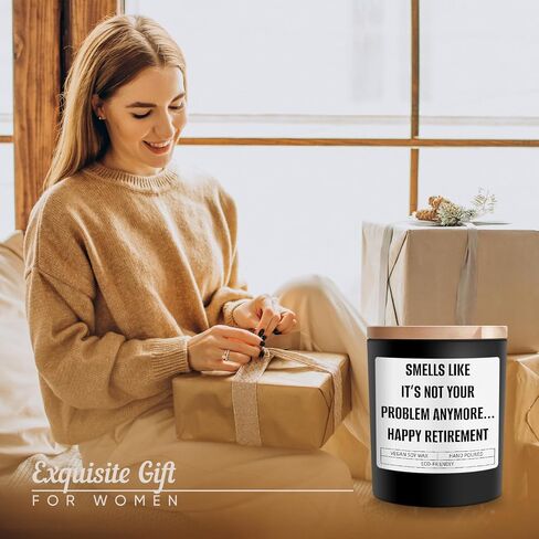 Retirement Gift for Woman - Retired Gifts for Men Women - Funny Retirement Candle Gifts for Mom, Boss, Leader, Coworker, Friend, Happy Retirement Gifts for Teacher, Nurse, Doctor in Saudi Arabia