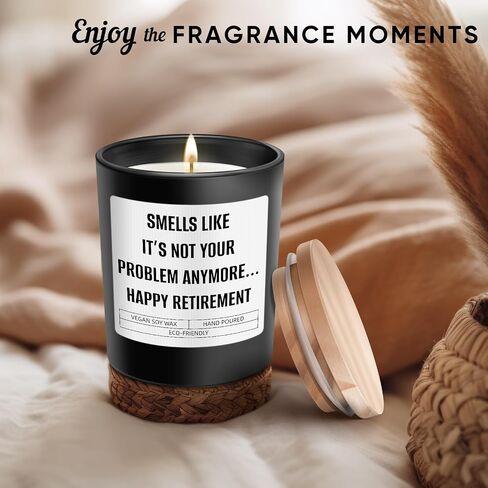 Retirement Gift for Woman - Retired Gifts for Men Women - Funny Retirement Candle Gifts for Mom, Boss, Leader, Coworker, Friend, Happy Retirement Gifts for Teacher, Nurse, Doctor in Saudi Arabia