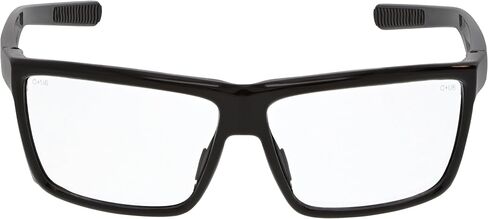 MCR Safety SR210 Swagger SR2 Series Safety Glasses with Thermo Plastic Rubber Nose Pads and Detachable Side Shields, Black Frame, Clear Lens in Saudi Arabia