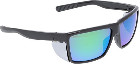 MCR Safety SR210 Swagger SR2 Series Safety Glasses with Thermo Plastic Rubber Nose Pads and Detachable Side Shields, Black Frame, Clear Lens in Saudi Arabia