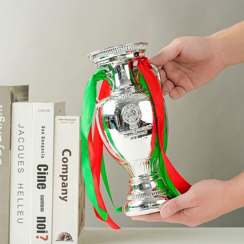 5 Different Sizes Football Championship Tophy, 2024 European Replica Football Delaunay Cup, Resin Soccer Award Sport Fans Souvenir in Saudi Arabia