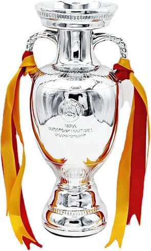 5 Different Sizes Football Championship Tophy, 2024 European Replica Football Delaunay Cup, Resin Soccer Award Sport Fans Souvenir in Saudi Arabia
