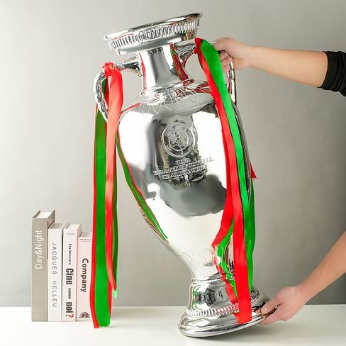 5 Different Sizes Football Championship Tophy, 2024 European Replica Football Delaunay Cup, Resin Soccer Award Sport Fans Souvenir in Saudi Arabia