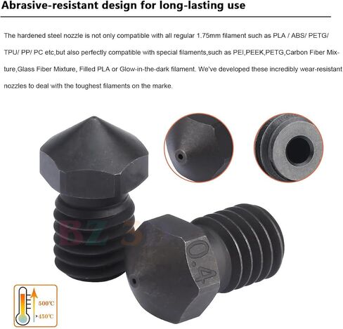 مجموعة I3 Mega All Metal Hotend، ترقية كسر الحرارة ثنائي المعدن، كتلة سخان من الألومنيوم، فوهة نحاسية V6 0.4 مم لـ I3 Mega، Mega X، Mega S، Mega Pro، Chiron 3D Printer Extruder V5 Print Head Hotend. in Kuwait