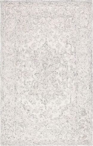 MARTHA STEWART x SAFAVIEH 8' x 10' عاجي/أزرق MSR3532M سجادة منطقة الصوف المعاصرة المصنوعة يدويًا in Kuwait