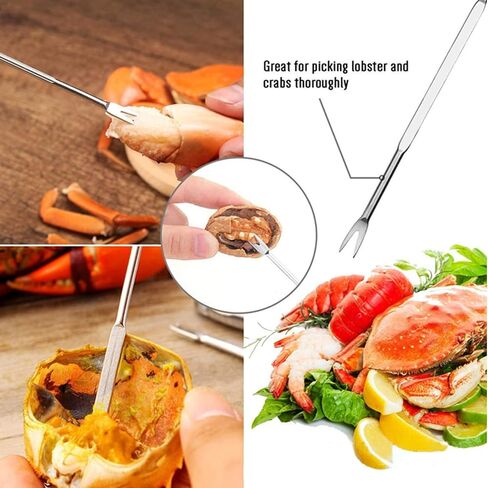 Crab Leg Cracker Tool Butter Warmers for Seafood Crab Leg Crackers Crab Lobster Butter Ceramic Warmers Set for Seafood Crab Crackers and Tools (15PCS) in Saudi Arabia