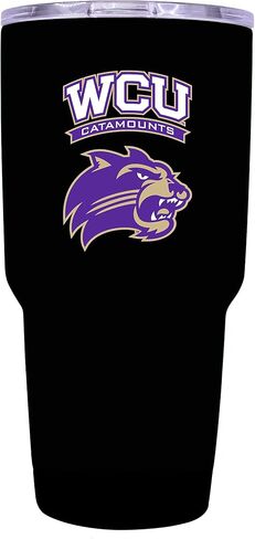 R and R Imports Western Carolina University 24 oz oz Black Insulated Stainless Steel Tumbler Officially Licensed Collegiate Product in Kuwait