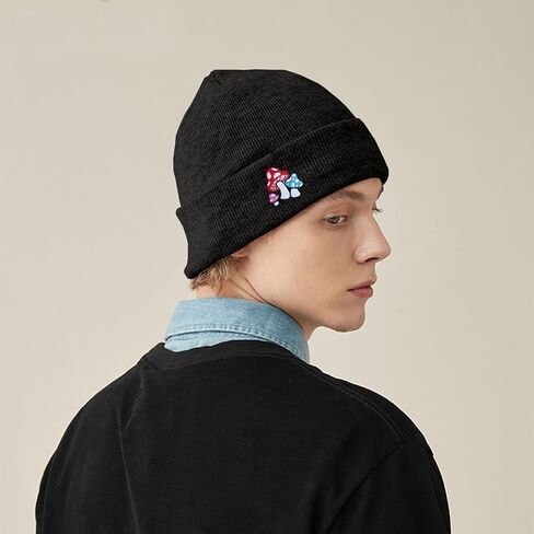 Mushroom Beanie Mushroom Gifts Mushroom Accessories Cute Mushroom Stuff for Women Men in Kuwait