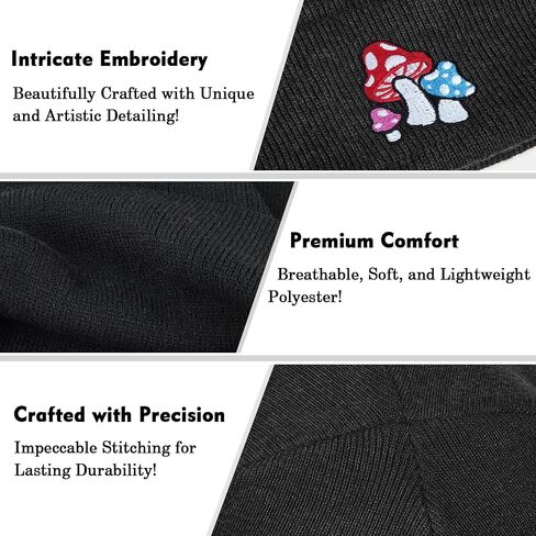 Mushroom Beanie Mushroom Gifts Mushroom Accessories Cute Mushroom Stuff for Women Men in Kuwait
