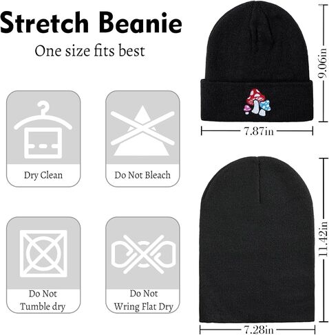 Mushroom Beanie Mushroom Gifts Mushroom Accessories Cute Mushroom Stuff for Women Men in Kuwait
