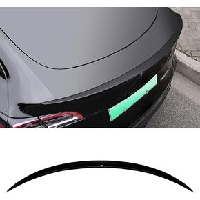 BDBO Spoiler Wing Rear Spoiler Compatible with Tesla Model y 2020-2024 Trunk Tail Rear Trunk Lid,Glossy Black Performance,Modle y Accessories