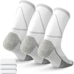Basketball Soccer Crew Socks,3 Pairs Cushioned Athletic Sports Socks Compression Running Crew Socks for Men Women. in Saudi Arabia
