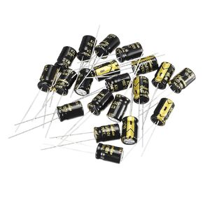 uxcell Aluminum Radial Electrolytic Capacitor with 33uF 100V 105 Celsius Life 2000H 8 x 12 mm Black 30pcs