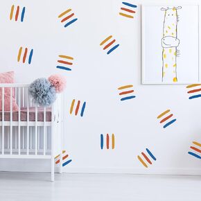 3 Colors Lines Group Vinyl Line Wall Decals, Modern Boho Peel and Stick Wall Stickers, Removable Strips Bedroom Living Room Nursery Wall Art Home Decor