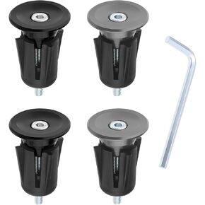 The Lord of the Tools 2 Pairs Bike Handlebar End Plugs Bicycle Bar End Caps Aluminum Alloy for Most Bicycle Mountain Bike Road Bike Accessories 40x24mm