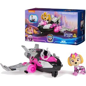 Paw Patrol: The Mighty Movie, Toy Garbage Truck Recycler with Rocky Mighty Pups Action Figure, Lights and Sounds, Kids Toys for Boys & Girls 3+