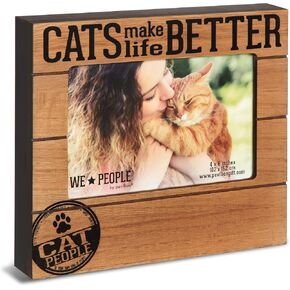 Pavilion Gift Company 67266 We People-Cats Make Life Better 4x6 Picture Frame in Kuwait