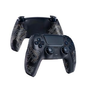Controller Grips, Anti-Skid, Multi-Texture, Sweat Absorption, Pre-Cut Grips Tape, Compatible with PS5 DualSense and Playstation Portal (Black,Gold,Silver)