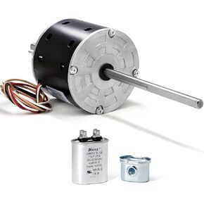 RV Air Conditioner Motor for Coleman Mach RV AC, 1/3 HP Condenser Fan Motor with Capacitor Replaces Fasco D1092, Y6L457D01L, 7184-0156, 7855MVA-A11U, Coleman 1468-306, 1468A3069