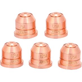5Pcs 220975 Plasma Nozzle Cutting Torch Electrode Tip Cutter Spray Head Accessories 125A Cut