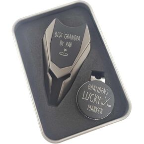 Best Grandpa By Par Divot Tool Set, Golf Gifts for Grandpa from Granddaughter, Golf Grandpa Gifts from Grandkids, Gift for Grandpa from Grandkids, Grandpa Baby Announcement, New Grandpa Gifts, Golfing