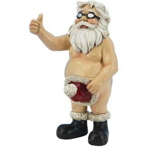 Resin Santa Claus Figurines Ornaments Christmas Decorations for Home Table Garden Statue Funny Dwarf Xmas Decor Crafts Gift in Kuwait