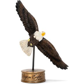Dicksons Soaring Wings as Eagles 7 inch Resin Stone Table Top Figurine