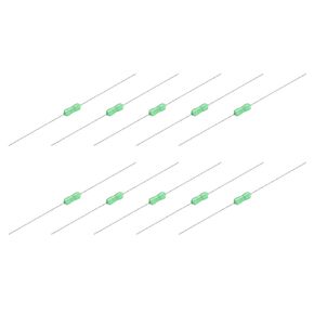MECCANIXITY 20Pcs Micro Fuse 2A 250V Fast Blow Axial Leaded 2.4x7mm Electrical Barrier Fuse for Motor Transformer Electric Industrial Home Appliance Green