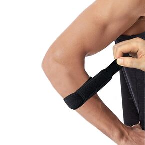 Forearm Brace Compression Strap, Elbow Brace for Tendonitis and Tennis Elbow for Women and Man, Elbow Tendonitis Relief (Black)