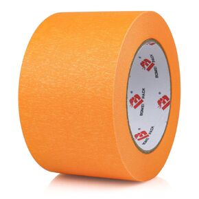 BOMEI PACK Wide Painters Tape, Orange Painting Tape 3 Inches x 55 Yards, 3D Printing Tape, Wide Masking Tape for Painting, Craft Art, Label, Packing, Office, School, Home (3'' x 55 Yards)