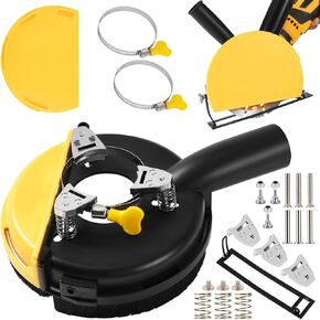 2 in 1 Dust Shroud Dust Extraction Cutting Guard, Universal Surface Grinding Dust Shroud and Cutting Dust Shroud for Angle Grinder, Dust Collector Attachment for Universal Angle Grinder