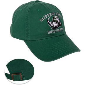 Desert Cactus Slippery Rock University Baseball Hat SRU Rocky Brimmed Embroirderd Hats Cap Adjustable Cloth Strap Adult (Style C) Green