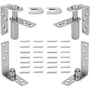 2 Pcs Bar Door Hinges,Door Swing Hardware, Automatic Door Hinges 304 Stainless Steel, Swinging Door Hinge Revolving Doors for Bar Garden Outdoor in Kuwait