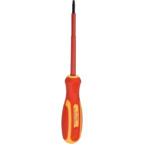 HARFINGTON VDE Insulated Screwdriver 1000V SL1.2 x 6.5 x 150mm CR-V Magnetic Electricians Slotted Head Screwdrivers with VDE Handle