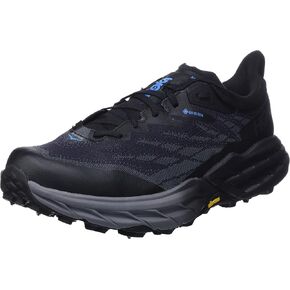 Hoka One One Mens Speedgoat 5 GTX Spike Textile Synthetic Black Black Trainers 9 US