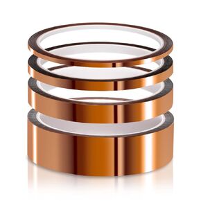 Heat Tape for Sublimation, 5/10/20/30/50mm x33m(108ft) Heat Resistant Tape,High Temperature Tape,Heat Transfer Tape,Polyimide Tape for Electronics and Heat Vinyl Press No Residue (50MM)