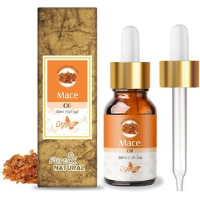 Mace Essential Oil (Myristica Fragrans) 100% Natural Therapeutic Grade Steam Distilled for Personal Care, 30 ml with Dropper