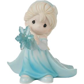 Precious Moments Disney Frozen Elsa Figurine | Like A Snowflake, You’re One of A Kind Disney Elsa Bisque Porcelain Figurine | Disney Decor & Gifts | Hand-Painted