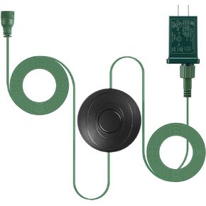 Feekoon 29V 13W الفئة 2 LED شجرة عيد الميلاد استبدال المكونات، 9.8ft إمدادات تمديد سلك الطاقة مع تشغيل / إيقاف التبديل القدم لشجرة عيد الميلاد ضوء استبدال ساحة محول قابل للنفخ (الأخضر) in Kuwait