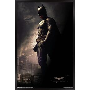 Trends International DC Comics Movie - The Dark Knight - Batman in the Shadows Wall Poster, 22.375" x 34", Black Framed Version