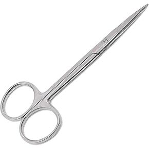 مقص حاد من Iris Micro Disecting Lab، 4.5 بوصة (11.43 سم) مستقيم بنقطة دقيقة، من الفولاذ المقاوم للصدأ (عبوة من 3 قطع)