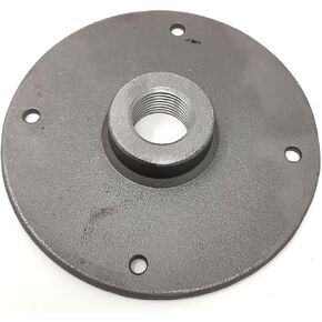Half inch NPT Industrial Flange for DIY pipe lighting. 4.25" large floor flange.