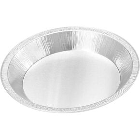 KitchenDance Disposable Aluminum Foil Pans - 9 Inches Round Oven Safe Aluminum Foil Baking Pan, Heavy Duty Aluminum Foil Pans Perfect for Baking, Cooking, and Preparing Food, #922, Pack of 10