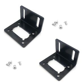 2Pcs 370 Motor Mounting Bracket with Screw Worm Gear Motor Bracket Holder Fixed Fastener DIY Parts DC Motor Mounting Bracket Holder for JGY-370 & A58SW31ZY DC Worm Motor