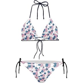 Bikini Sets for Women String Swimsuits Sexy Bathing Suits Two Piece Triangle Bikinis Bathing Swimwear, XS-2XL