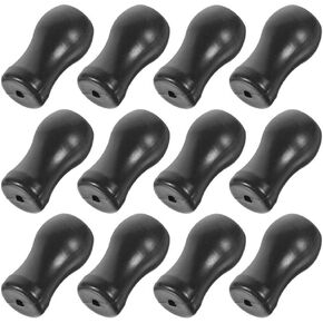 Luxshiny 12pcs Window Blind Cord Knobs Black Cord Tassel Drops Pull Ends Drapery Hardware Accessories for Blinds Shades DIY Curtain Crafts Home Decors