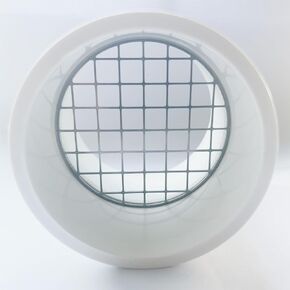 PVC Vent Cap 1 pcs 90-Degree for 2" Schedule 40,PVC Termination Cap,Vent Cover Screen,Round Furnace PVC Pipe Stainless Steel Roof Vent Cap,Installation not Required That PVC Elbow,or Coupling