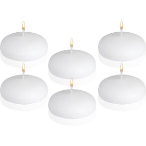 Candle Charisma Red Floating Candles 3 Inch (Set of 12) – 8-Hour Dripless, Smokeless Burn with Natural Flickering Flame – Perfect for Weddings, Centerpieces, Pool Nights & Special Events